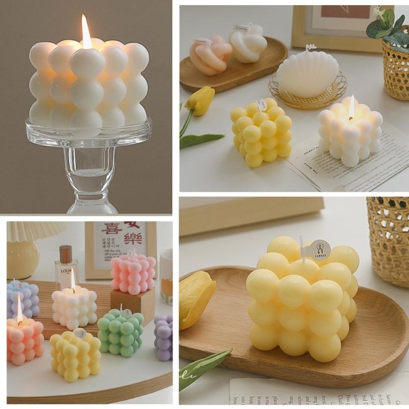 6x6cm Cube Candle Aroma Scented Candles Natural Soy Wax AromatherapyFragrant Birthday Gift