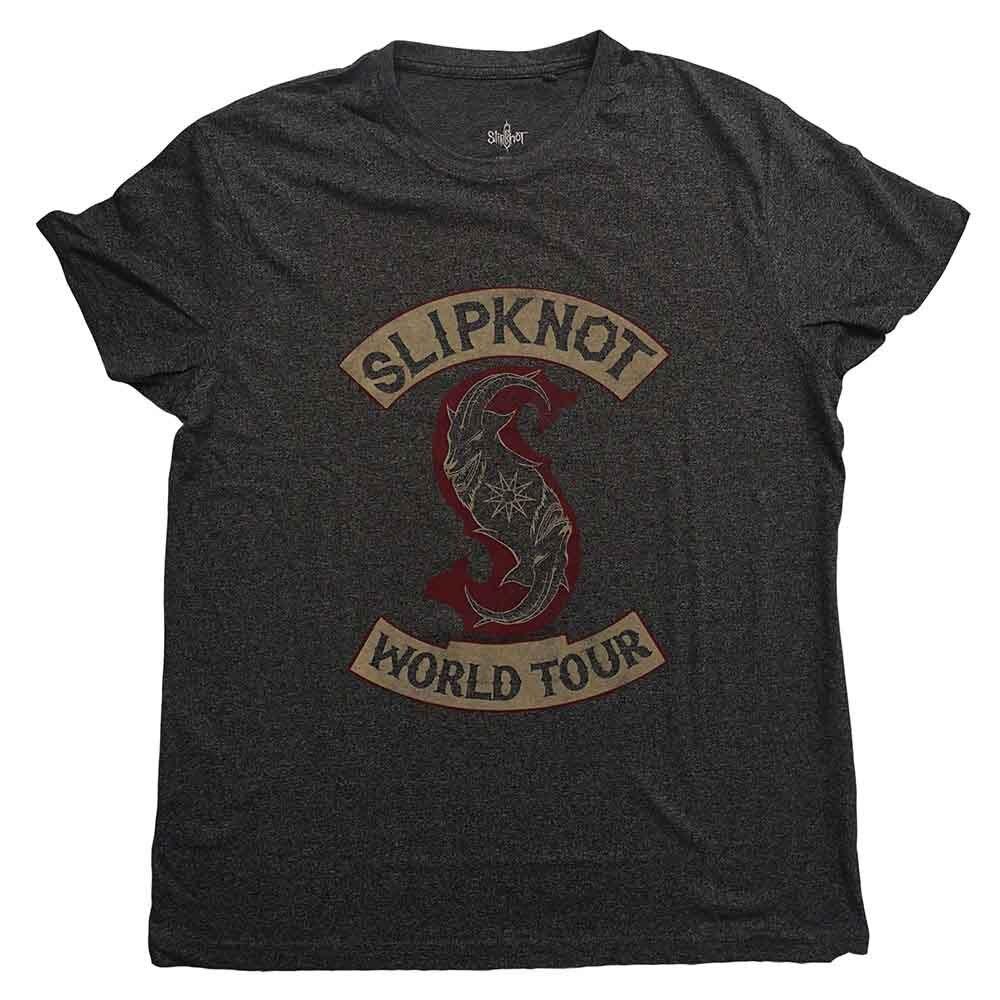 Унисекс Винтажная Футболка Slipknot: Залатаный (X-Small) L