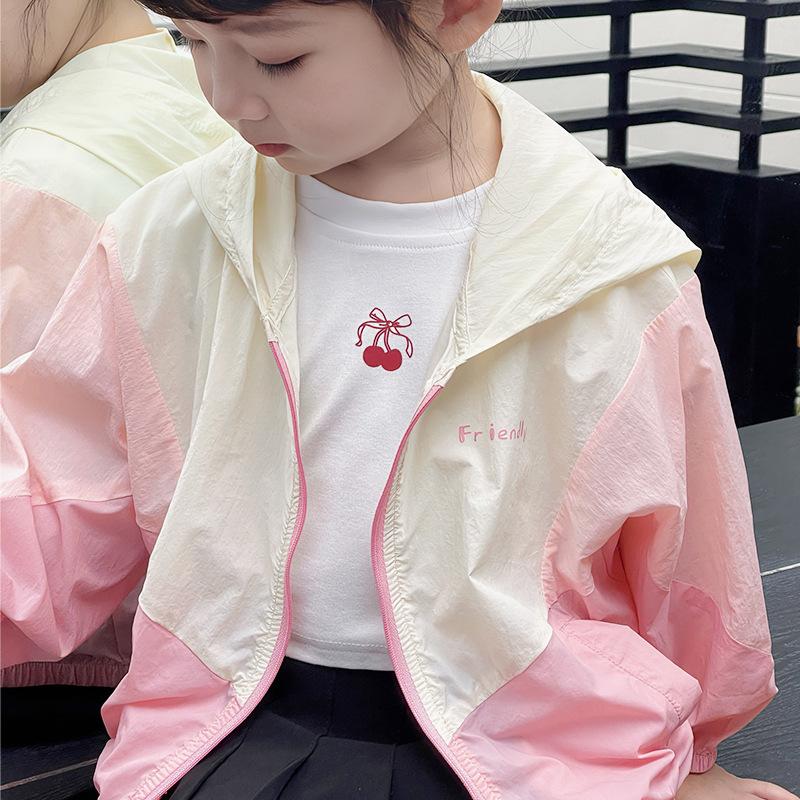 Children's sunscreen clothes boys and girls 1011 new summer thin breathable outdoor UV protection sunscreen clothes jacket