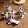 Cheese Cat Miniature Figurines Toys Cute Lovely Model Kids Toys 4Cm Pvc