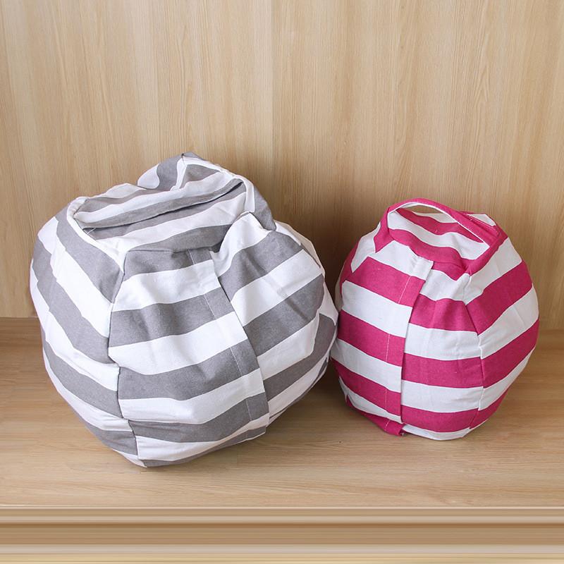 Childrens Plush Toy Storage Bag With Zipper For Bedroom And Living Room Organization