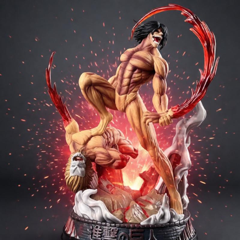 29cm/11.4inch Modello Eren Jaeger Manga Attack On Titan Figure Anime Jaeger Modello in PVC Statua Bambola Collezione Decorazione Giocattolo Regalo