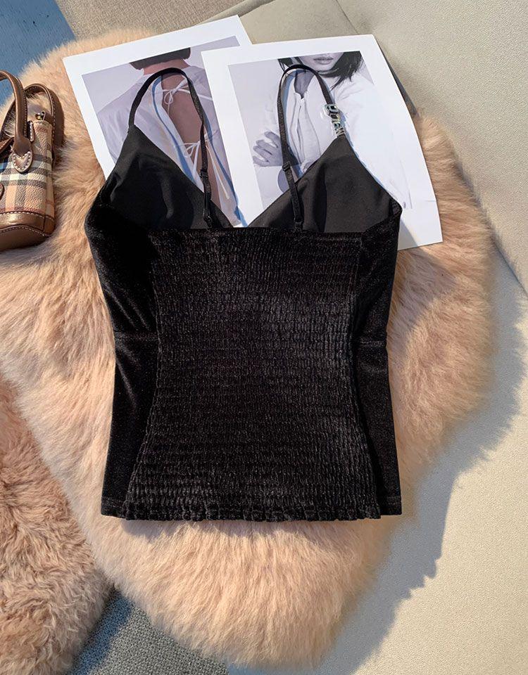 Summer Korean Fashion Sexy Suspender Women Off Shoulder Beauty Slim Camisole Female New Design Retro Aesthetic Solid Chic Tops