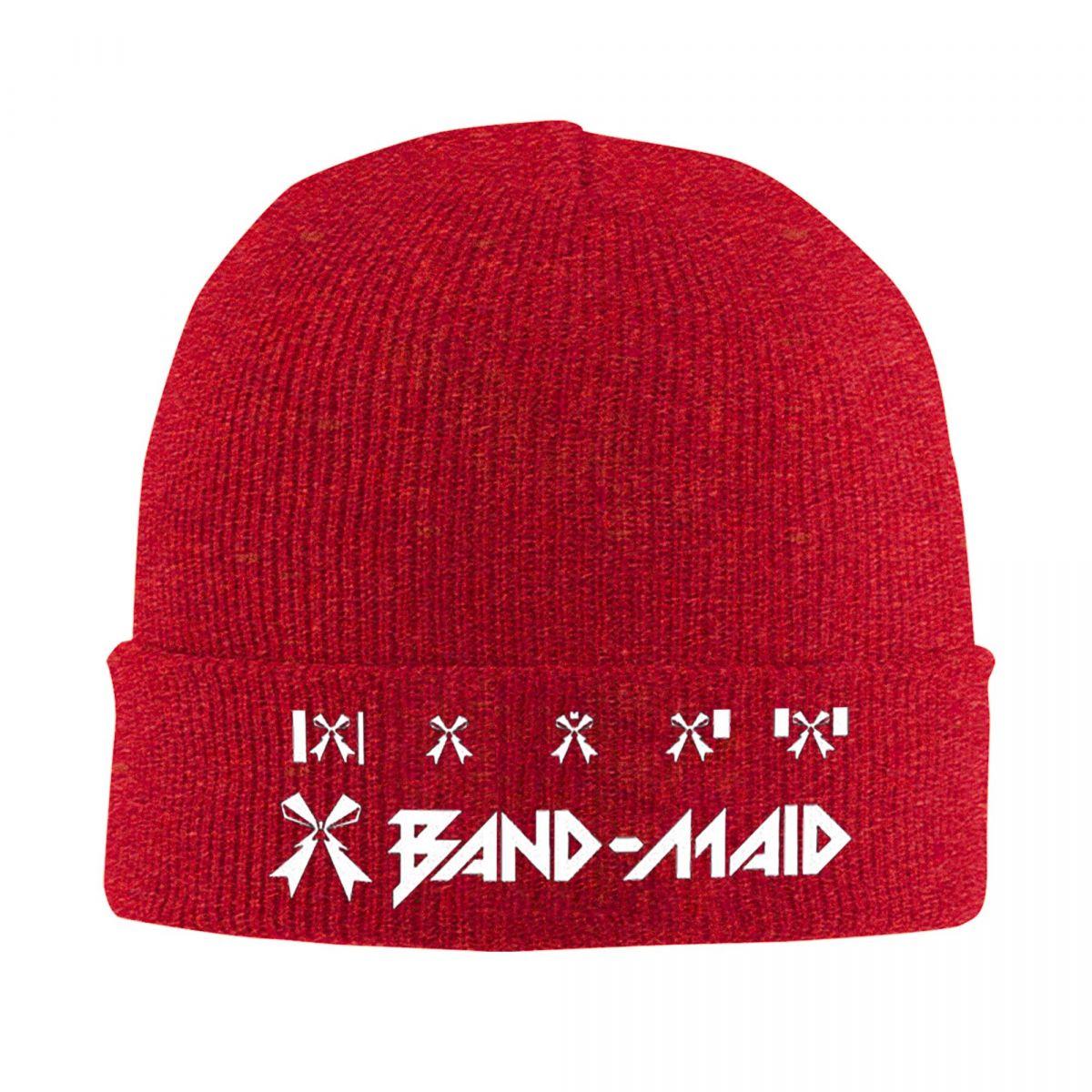 

Band Maid Japan Metal Rock Warm Knitted Cap Winter Knit Bonnet Hat Skullies Beanies Hip Hop Caps for Unisex One Size