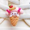 Kuromi Cartoon Shoe Buckle Accessory for AF1 Kids' Shoelaces - DIY Decoration.