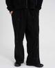 TENER Gold Studded Wide Double-Fleece Pants Black