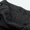 Unisex Streetwear Cargo Pants Wide Leg Straight Fit Cotton Blend Workwear Trousers Gray