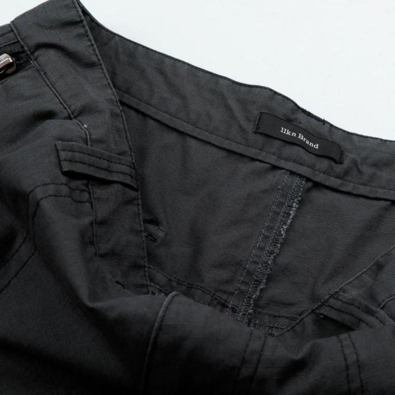 Unisex Streetwear Cargo Pants Wide Leg Straight Fit Cotton Blend Workwear Trousers Gray