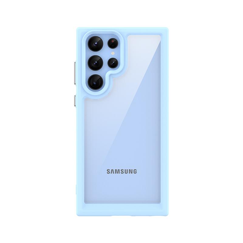 For Cover Samsung Galaxy S22 Ultra Case Samsung S22 Ultra Capas Clear Transparent Colour Fundas Samsung S23 S22 Plus Ultra Cover