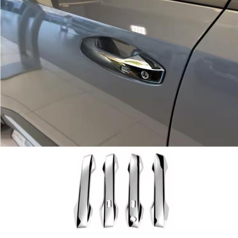 For Nissan Kicks 2025 2026 ABS Carbon Fiber Door Handle Bowl Cover Exterior Side Cap Trim Sticker Car Accessories