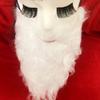 Santa Claus Beard Realistic Curly Fluffy Soft Elastic Band Costume Accessories Adults/Kids Christmas Performance Santa Fake White Handlebar