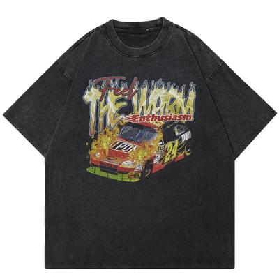 2024 Streetwear Speed ​​Car Grafik Unisex T-Shirt