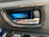 HIGH FLYING Carbon Fiber Pattern Inner Door Bowl Frame Handle Cover 4-Piece ABS Set for Subaru WRX S4 STI VAG VAB Levorg VM4 VMG 2014-2019