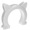 Black and White Pet Door Cats Hole Pet Door Fence Free Access Fish Bone Cat Ear Door Cat Hole Kennel
