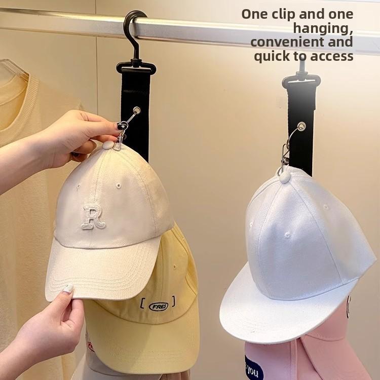 1PC Hanging with Hook with Metal Clips Hat Collections Caps Rack Hat Golf Caps Stand for Baseball Caps Golf Caps