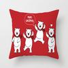 Christmas Cartoon Animal Car Sofa Pillow Cushion Cover Digital Printed Pillow Cover
