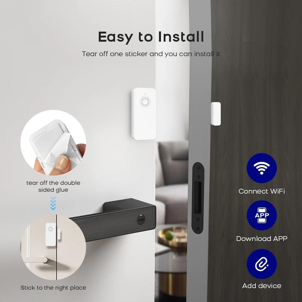 Alarm System Zigbee Door Window Detector Smart Home Security Alarm System  Apartment