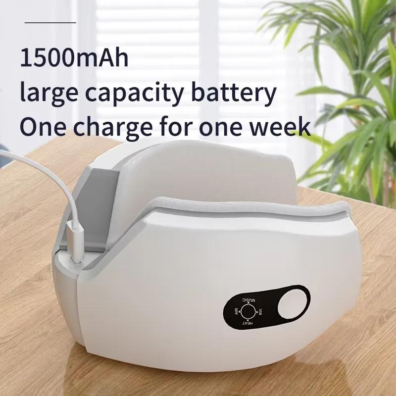 Multifunctional Eye Massager Portable Hot Compress Bluetooth Music Eye Massager Vibration Air Pressure Massage with Digital Display Relieve Fatigue