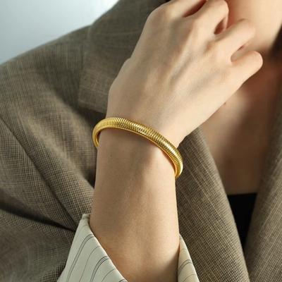Snake Chain Wide Bracelet Fashion Jewelry Women Gifts