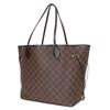 Used LOUIS VUITTON Tote Bag Neverfull MM N51105 Damier Ebene Brown Shoulder