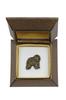 Polish Lowland Sheepdog, PON, Valee Sheepdog II - Dog brooch in a gift box, elegant pin, lapel pin for Art-Dog brand jacket