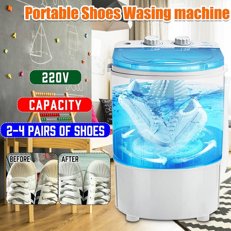 5kg Shoes Washing Machine Single Tube Washer & Dryer Machine for Shoes Clothes Dual-use Shoes Cleaner Single Mini