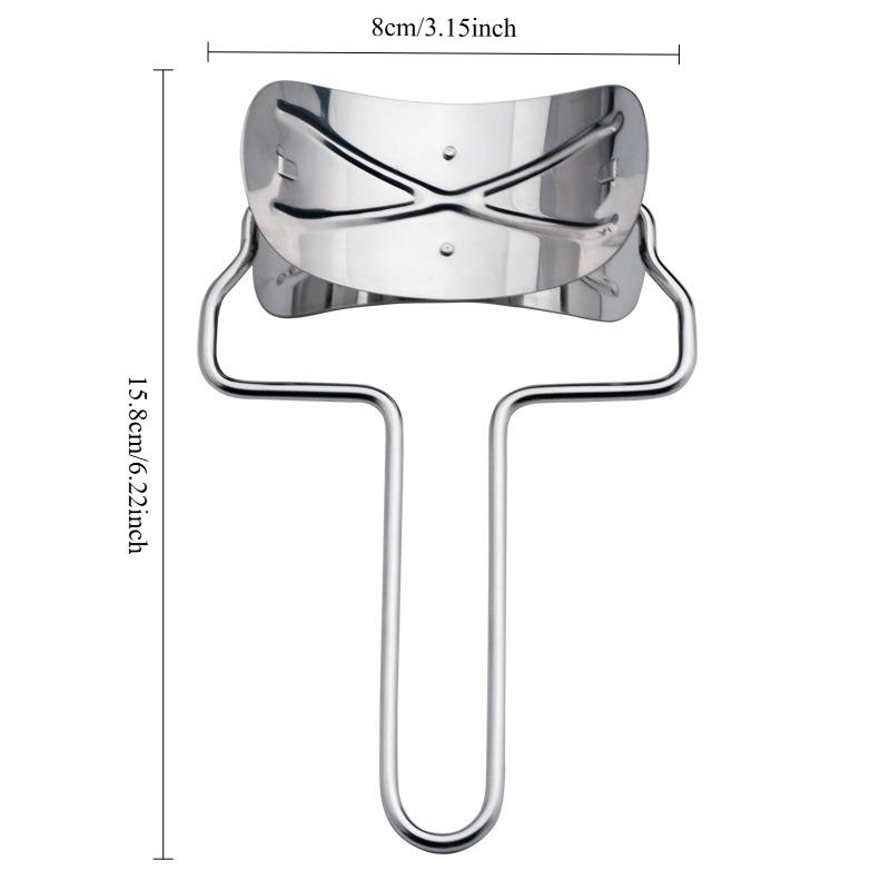Rustfritt stål Stor melbolleskinn Deigsirkelrullemaskinkuttere Hjemmebakemaskin Kjøkken Pai Pizza Bakverk Rulleverktøy