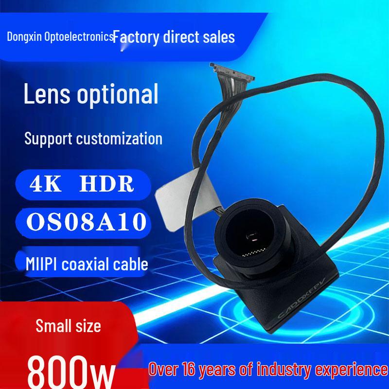 

OS08A10 4K HDR Camera Module with 8MP MIPI Interface and Coaxial Cable DL0189-V8M10-V02