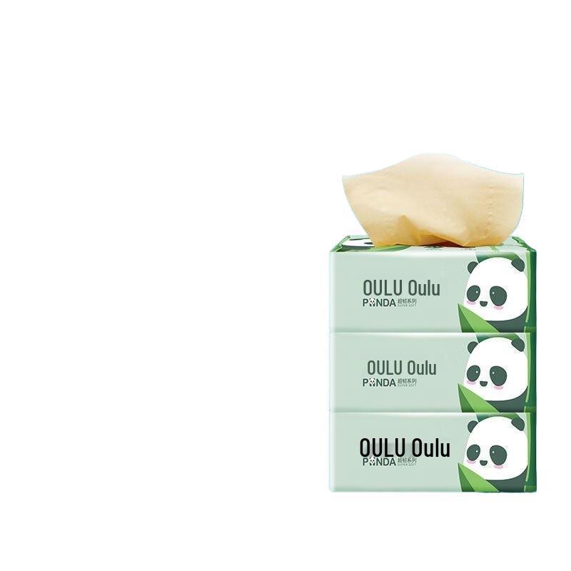 Oulu Panda Bamboo Pulp Napkin & Toilet Tissue Value Pack - 24 Packs