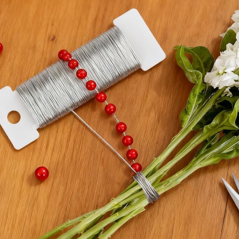 6 Rolls Craft Iron Wire 0.35mmX50m Each Aluminum Alloy Stainless Steel Wire For Art Craft Model Making Home Decoration