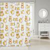 Puppy Dog Shower Curtain For Kids Boys Girls Cute Bath Curtain Cute Yellow Dog Shower Curtain Cartoon Animal Pattern Farmhouse