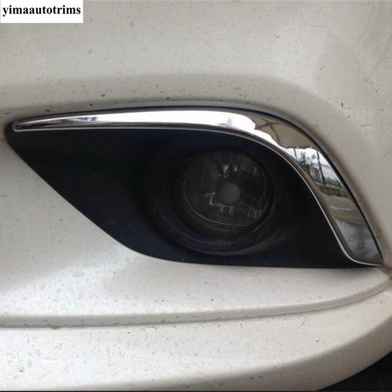 Front Fog Light Lamp Eyelid Eyebrow / Foglight Ring Circle Molding Cover Kit Trim Accessories Exterior For Mazda 6 2013 - 2015