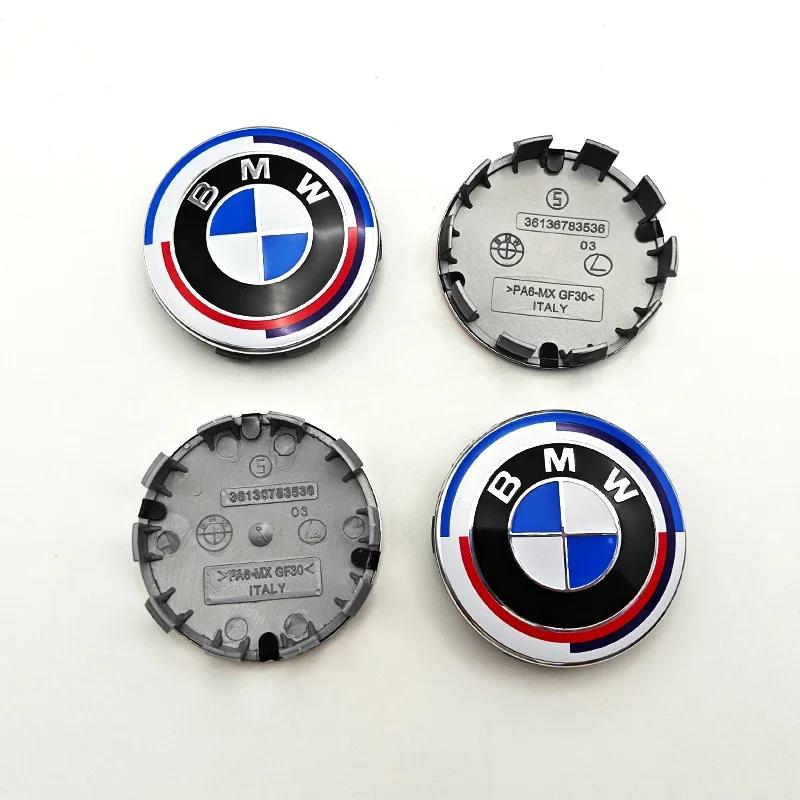 4 Stück 56/60/68 mm Radnabenkappen für BMW E36 E39 E46 E60 E90 E90 F01 F30 E93 G01 G20 G21 G30 G11 F15 X5 X3