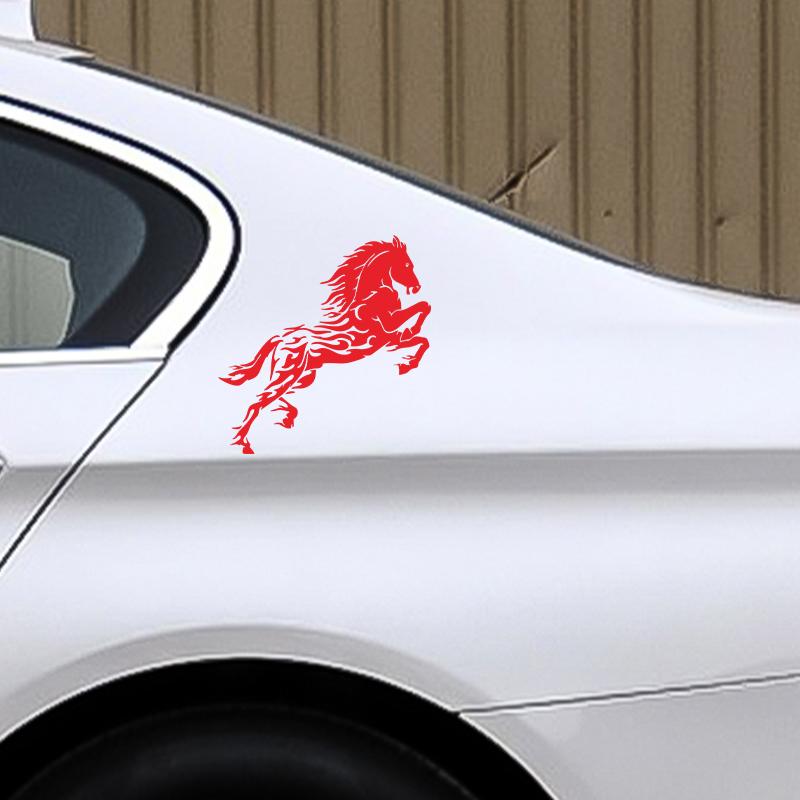 KKJOY 19.5X20CM Car Sticker Handsome Horse Waterproof Vinyl Decal Car Accessories Pegatinas Para Coche DIY Car Styling