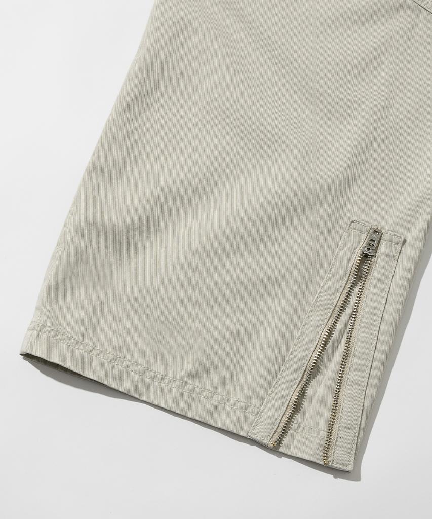 INTEMPOMOOD Panel Bio Washed Cargo Pants_Sand Grey