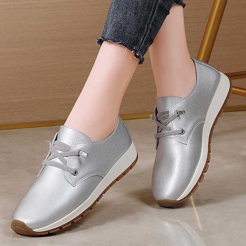 Fashion Zimni Spring-autumn Shoes Ladies Boots High Women's Shoes Women's Silver Brand Sneakers Sport Flatas Model Basctt Play