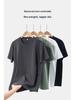 Men's Custom Solid Color Knitted Short-Sleeve T-Shirt, 210G, Cool Round Neck Design for Workwear or Advertising