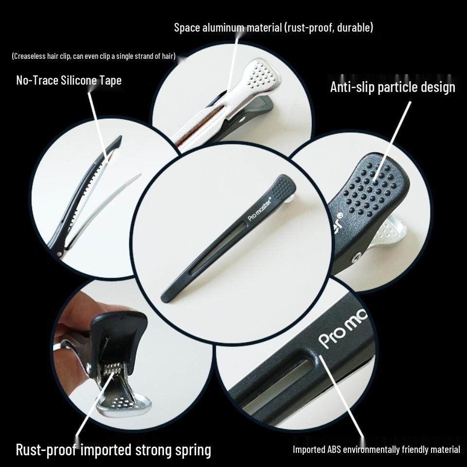 Seamless Hair Sectioning Duckbill Clip for Hairdressing and Barbering