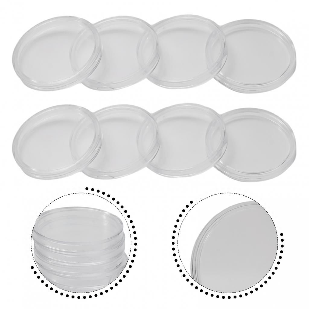 39mm Münzkapseln Münzsammlung Plastik Transparent