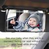 Car Sun Visor, Mirror with LED Light, Retrofitable, Makeup Mirror Compatible, Stepless Dimming, Universal Design (Car, SUV, Truck), Pink