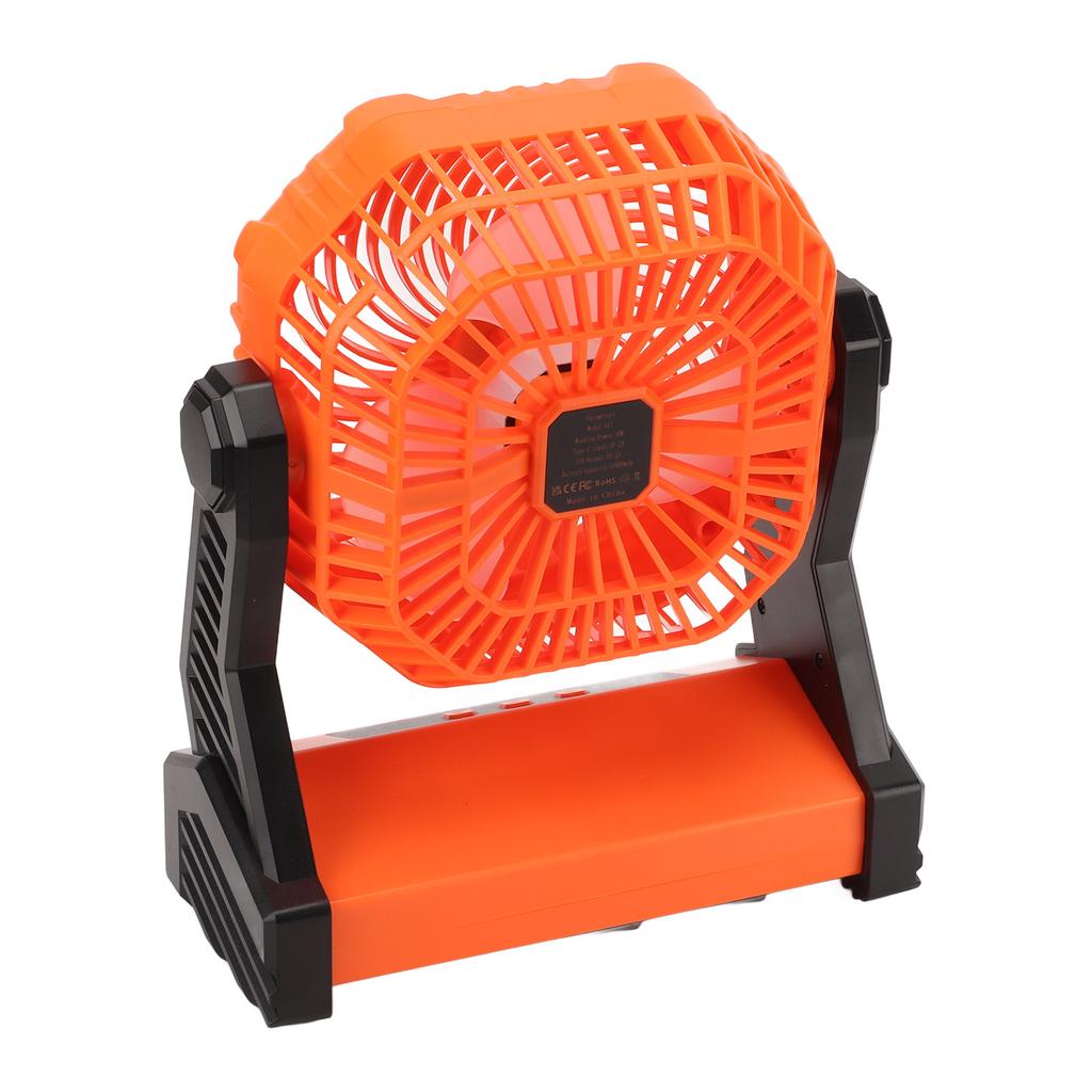 Camping Fan 3 Speed Mode 3 Blades USB Charging 10000mAh 270 Degrees Pivot Tent Fan for Camping Picnic Travel