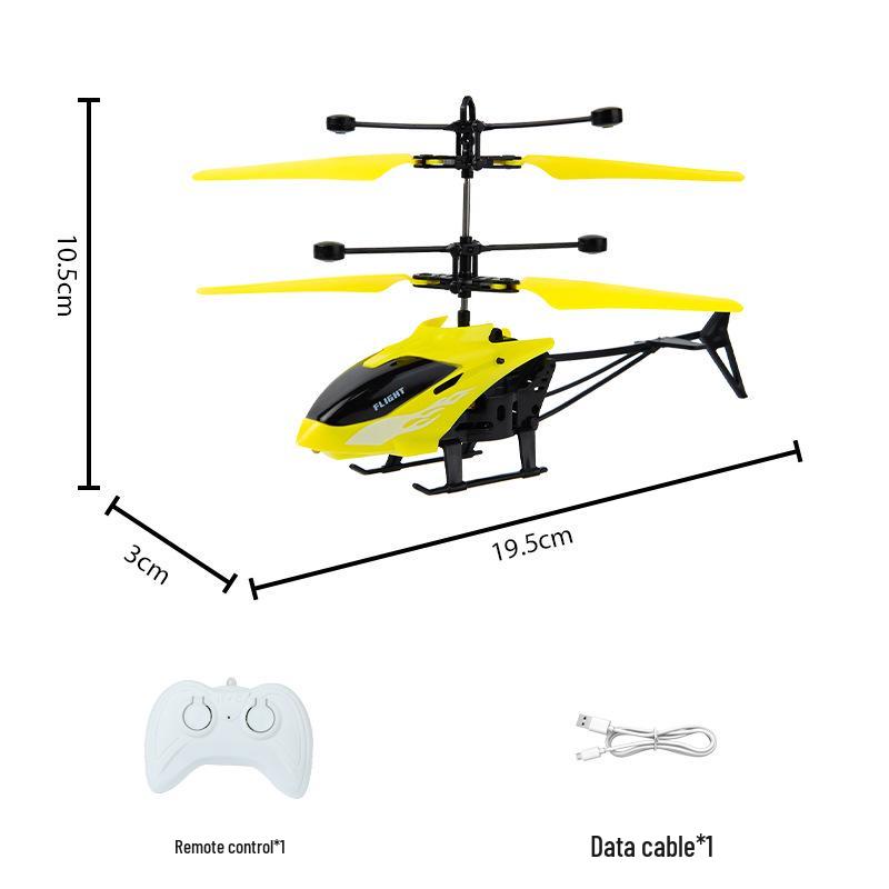 Gesture-Controlled Helicopter Toy for Kids - Novelty Sensing Airplane