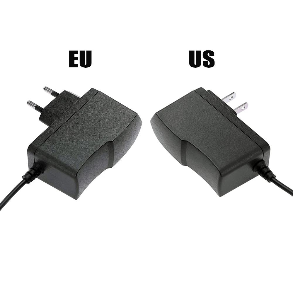 US/EU 100-240V AC 12.6V 1A 18650 Lithium Battery Charger, 12V 1A Portable Screwdriver Wall Charger with DC 5.5 * 2.1 MM Plug