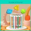 Montessori Rainbow Shape Blocks Sorting Game For Baby's Motor Skill Development