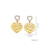 Stainless Steel Women's Luxury Versatile Stud Earrings with Unique Design