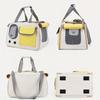 Portable Pet Carrier Fashion Simple Tote Large Capacity Shoulder Bag Outdoor Ventilated Cat Backpack for Travel