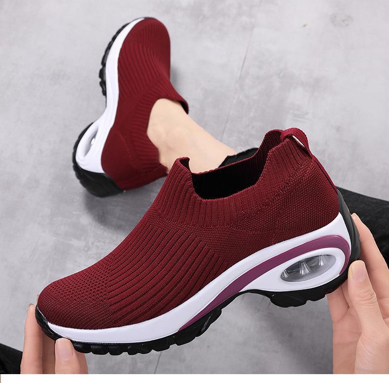 Platform Sneakers Ladies Breathable Vulcanized Shoes 2026 Summer New Women Fashion Casual Sport Shoes Wedge