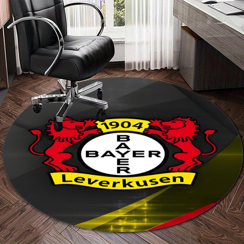Personalized Bayer Leverkusen Round Chair Office Rug - Perfect for Mat, Office Chair & More - Ideal Gift for Birthdays and Holidays