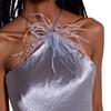 New suspender mesh splicing fringed decorative dress women's clothing
