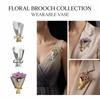 Vintage Wearable Flower Brooches Mini Fashion Bouquet Clips Clothing Bouquet Clips  Wedding Party